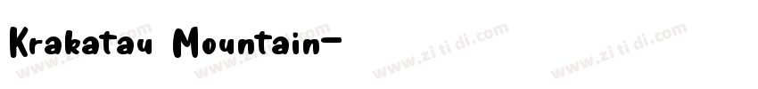 Krakatau Mountain字体转换